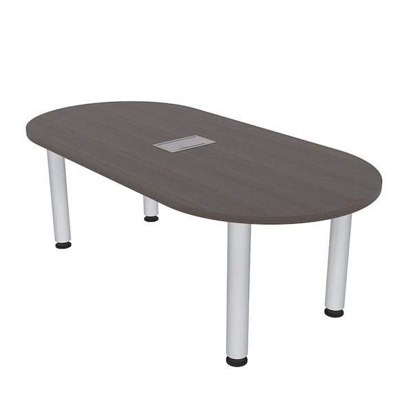 33.5 in W, 69.5 in L, 29 in H, Engineered Wood Top, Brown